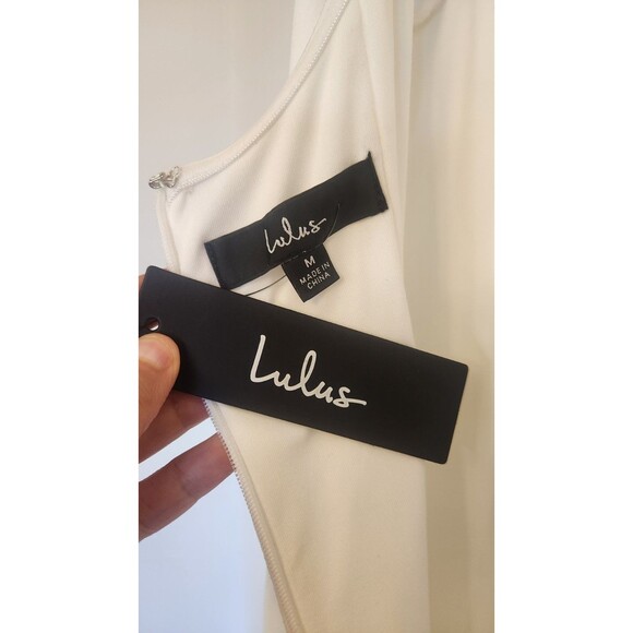 Lulu's Elegant White Wedding Dress - Picture 5 of 10